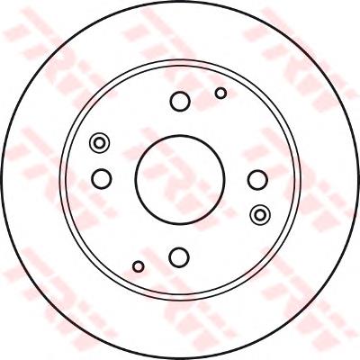 Do koszyka DF7249 TRW Tarcza hamulcowa tylna