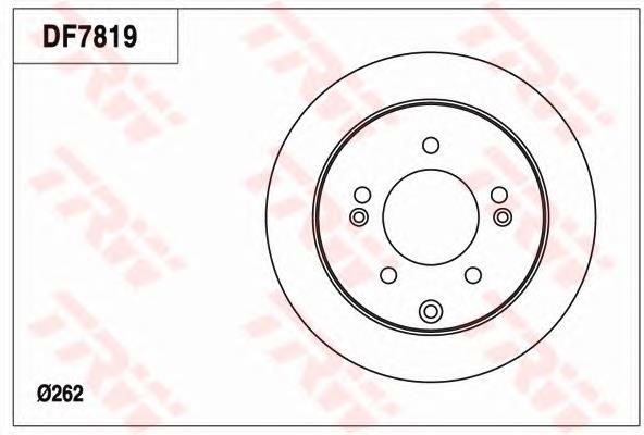 Tarcza hamulcowa tylna Hyundai/Kia 584110Q300