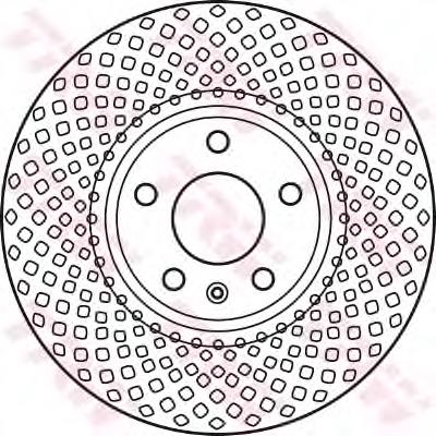 Tarcza hamulcowa przednia TRW DF6015S cena, od 74,80 USD