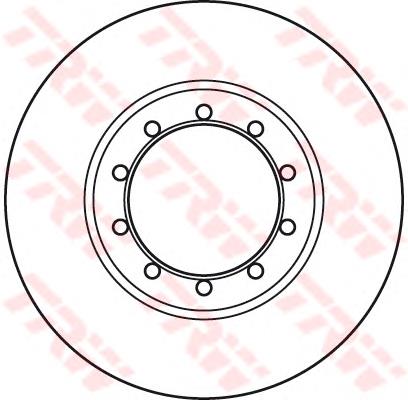 Do koszyka DF6049 TRW Tarcza hamulcowa tylna