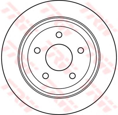 Do koszyka 52060147AA Chrysler Tarcza hamulcowa tylna