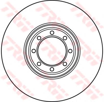 Do koszyka DF4985S TRW Tarcza hamulcowa tylna
