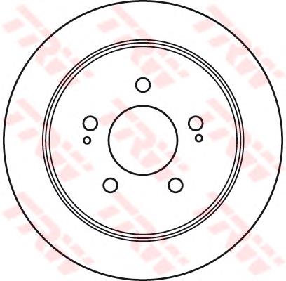 Tarcza hamulcowa tylna Hyundai H-1 STAREX A1