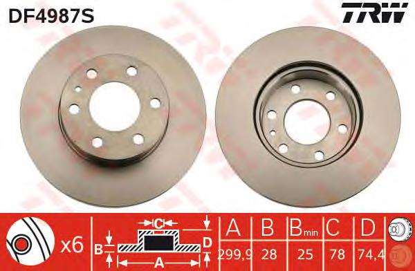 504121605 Iveco Tarcza hamulcowa przednia