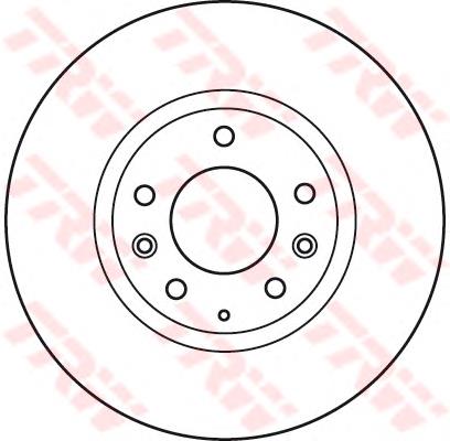 Do koszyka DF4974S TRW Tarcza hamulcowa przednia