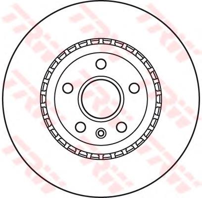 Do koszyka DF6113S TRW Tarcza hamulcowa przednia