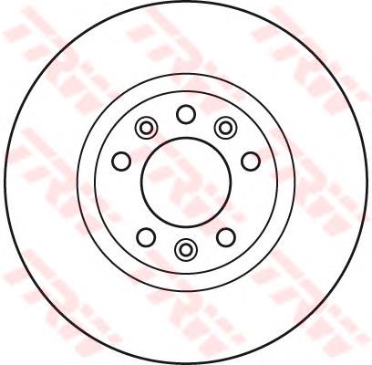 Do koszyka DF6121 TRW Tarcza hamulcowa przednia