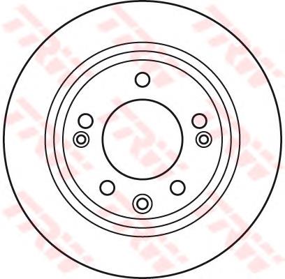 Do koszyka DF6123 TRW Tarcza hamulcowa tylna
