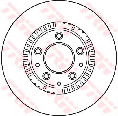 17917 ABS Tarcza hamulcowa przednia