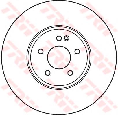 Tarcza hamulcowa przednia A2104212312 Mercedes