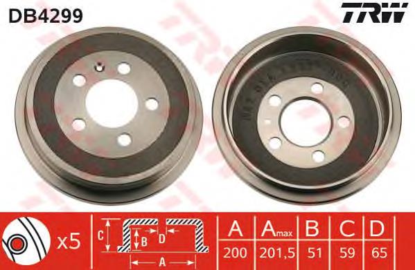 Bęben hamulcowy tylny Maxgear 190849 cena, od 31,36 USD