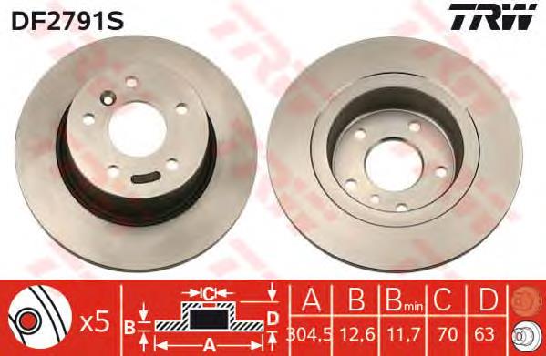 Tarcza hamulcowa tylna Land Rover SDB000470 cena, od 67,67 USD