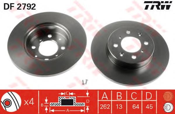 986478889 Bosch Tarcza hamulcowa przednia