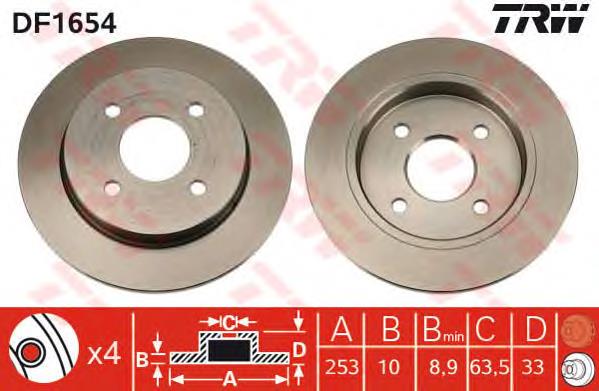 Tarcza hamulcowa tylna Ford 1780880 cena, od 27,91 USD