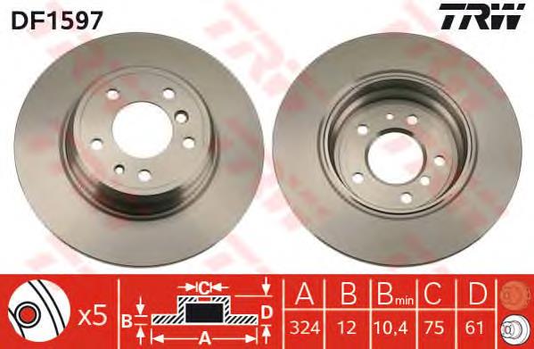 Tarcza hamulcowa tylna do BMW 7 (E38)