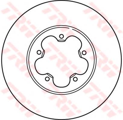 Do koszyka DF2389S TRW Tarcza hamulcowa przednia