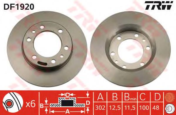 Do koszyka 4351260060 Toyota Tarcza hamulcowa przednia
