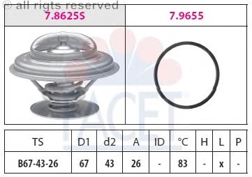 Do koszyka DT1044V Dayco Termostat