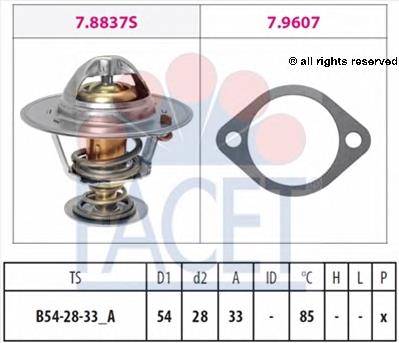 78838 Facet termostat