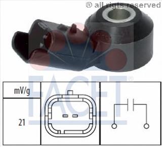 Czujnik stukowy (czujnik spalania stukowego) 93138 Facet