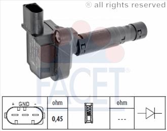 Cewka zapłonowa Mercedes A0001502980 cena, od 32,90 USD