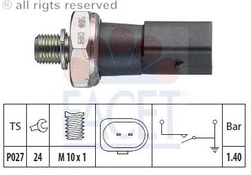 70168 Facet Czujnik ciśnienia oleju