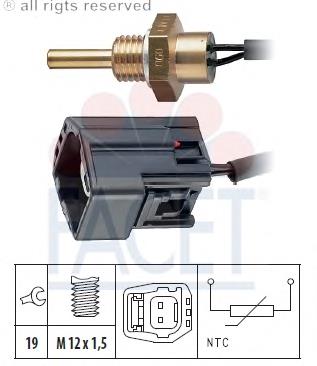 9125463 Volvo Czujnik temperatury płynu chłodzącego