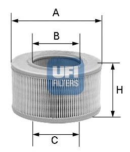 3011801 UFI Filtr powietrza