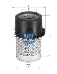 2728200 UFI Filtr powietrza
