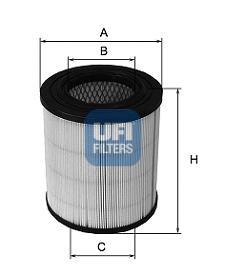 2727100 UFI Filtr powietrza