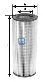 2760300 UFI Filtr powietrza