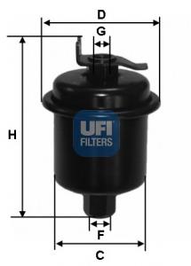 3162100 UFI Filtr paliwa