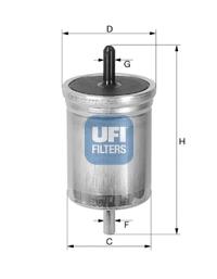 3151400 UFI Filtr paliwa