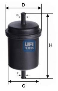 3151200 UFI Filtr paliwa