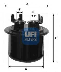 3153900 UFI Filtr paliwa
