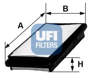 3038000 UFI Filtr powietrza