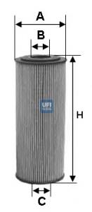 2509400 UFI Filtr oleju