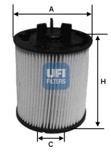 2602300 UFI Filtr paliwa