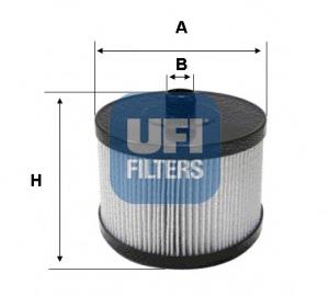 26.022.00 UFI filtr paliwa