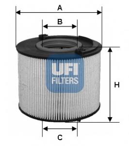 2601500 UFI Filtr paliwa
