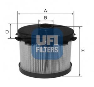 26.688.00 UFI filtr paliwa