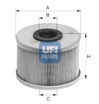 2668600 UFI Filtr paliwa