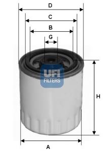 24.321.00 UFI filtr paliwa