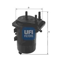 2401400 UFI Filtr paliwa