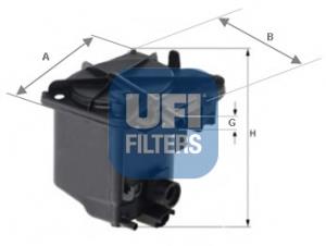 24.027.00 UFI filtr paliwa