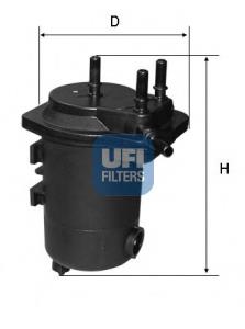 2405100 UFI Filtr paliwa