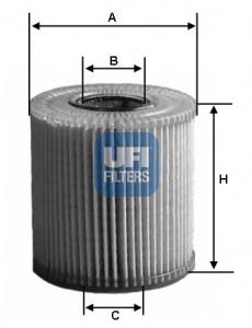 2500800 UFI Filtr oleju