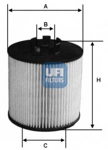 2506300 UFI Filtr oleju