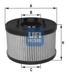 2503300 UFI Filtr oleju