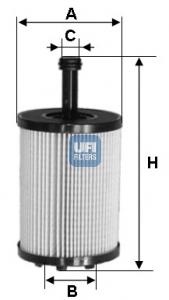 2502300 UFI Filtr oleju